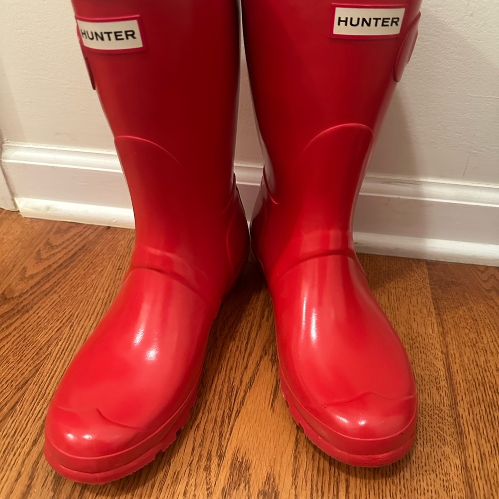 Hunter Vibrant Red Waterproof Boots